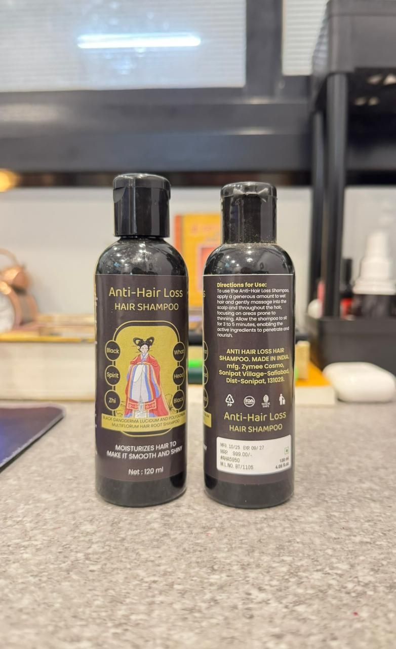 ANTI-HAIR LOSS HAIR SHAMPOO Black What Spirit (Pack of 2)